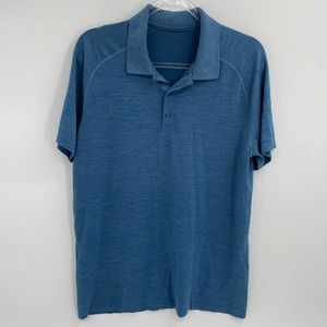 NWOT, Men’s LULULEMON Metal Vent Tech Polo, Short Sleeve Pullover Shirt- Large